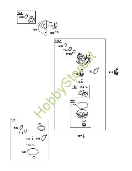 C - GRUPPO CARBURATORE B&S - 09 €¦ 09P602-0124-H1 brand Stihl